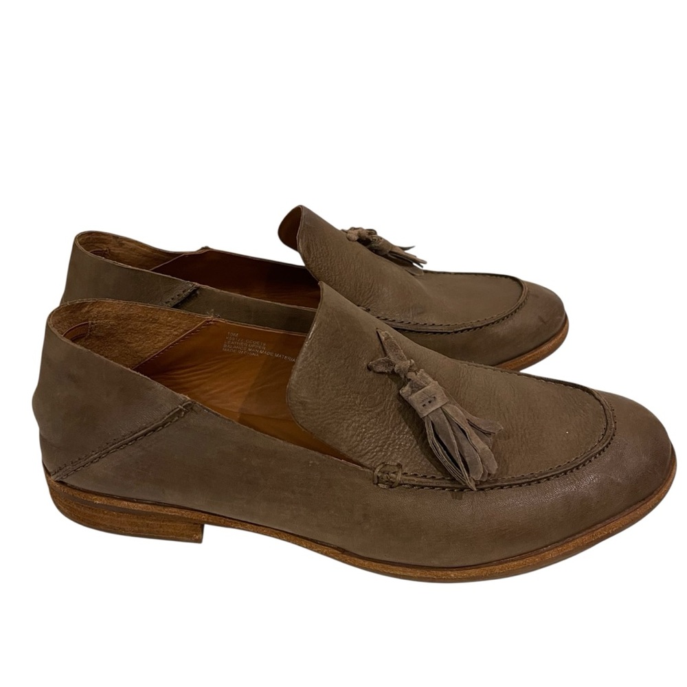 Women’s KORK-EASE Tinga Brown Leather Tassle Loafers Shoes - Picture 4 of 7